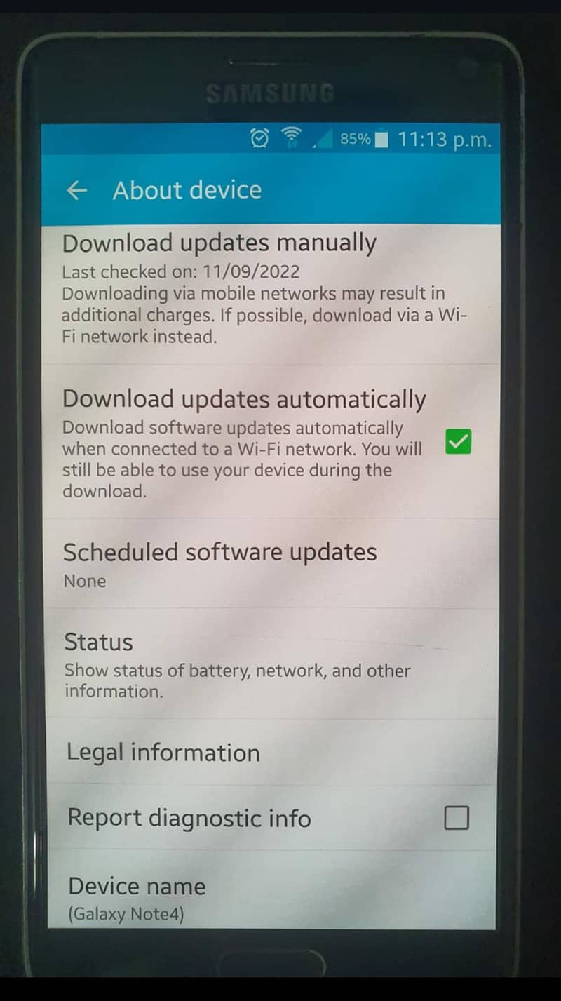 Samsung Mobile Note4 4