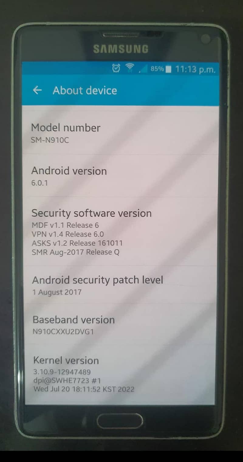 Samsung Mobile Note4 5