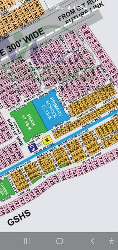 1 Kanal Plot with Extra Land 40 Ft Road, Block-M, ECHS-Sector D-18, Islamabad
