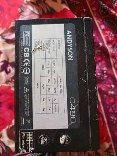 Power Supply 480 watt