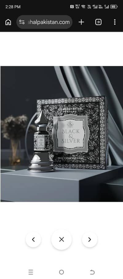 Black And Silver | Premium Attars | 12ml mask Al mahal.   URJENT SELLL