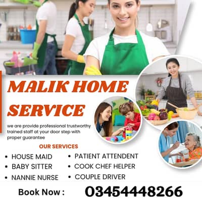 PROFESSIONAL MAID BABY SITTER PATIENT ATTENDENT COOK HELPER CHEF NURSE