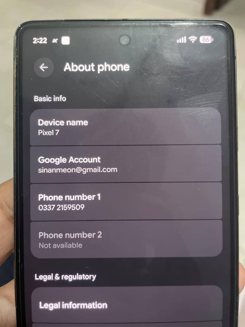 Google Pixel 7 5