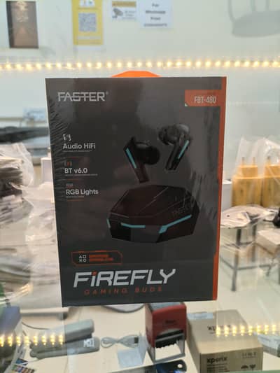 FASTER Gaming Earbuds Low Latency RGB lights