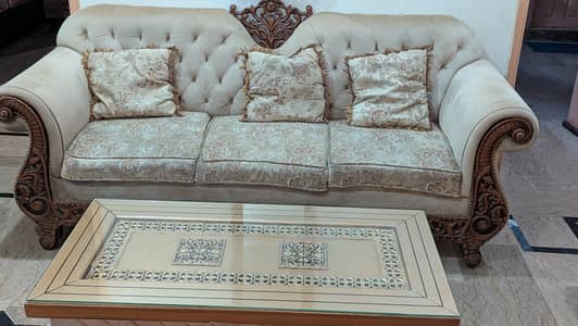 5 seater sofa set with center table