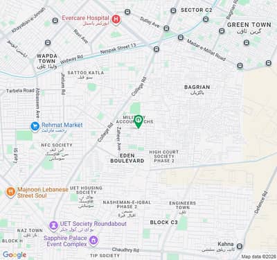2 Kanal Corner Semi Commercial Plot For Sale Punjab Government Society phase 2 Near Wapda Town & College Road