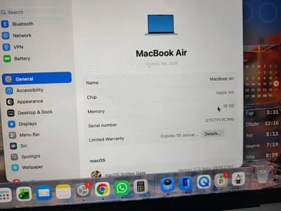 Macbook M4 Chip 16 GB RAM - With Complete Box