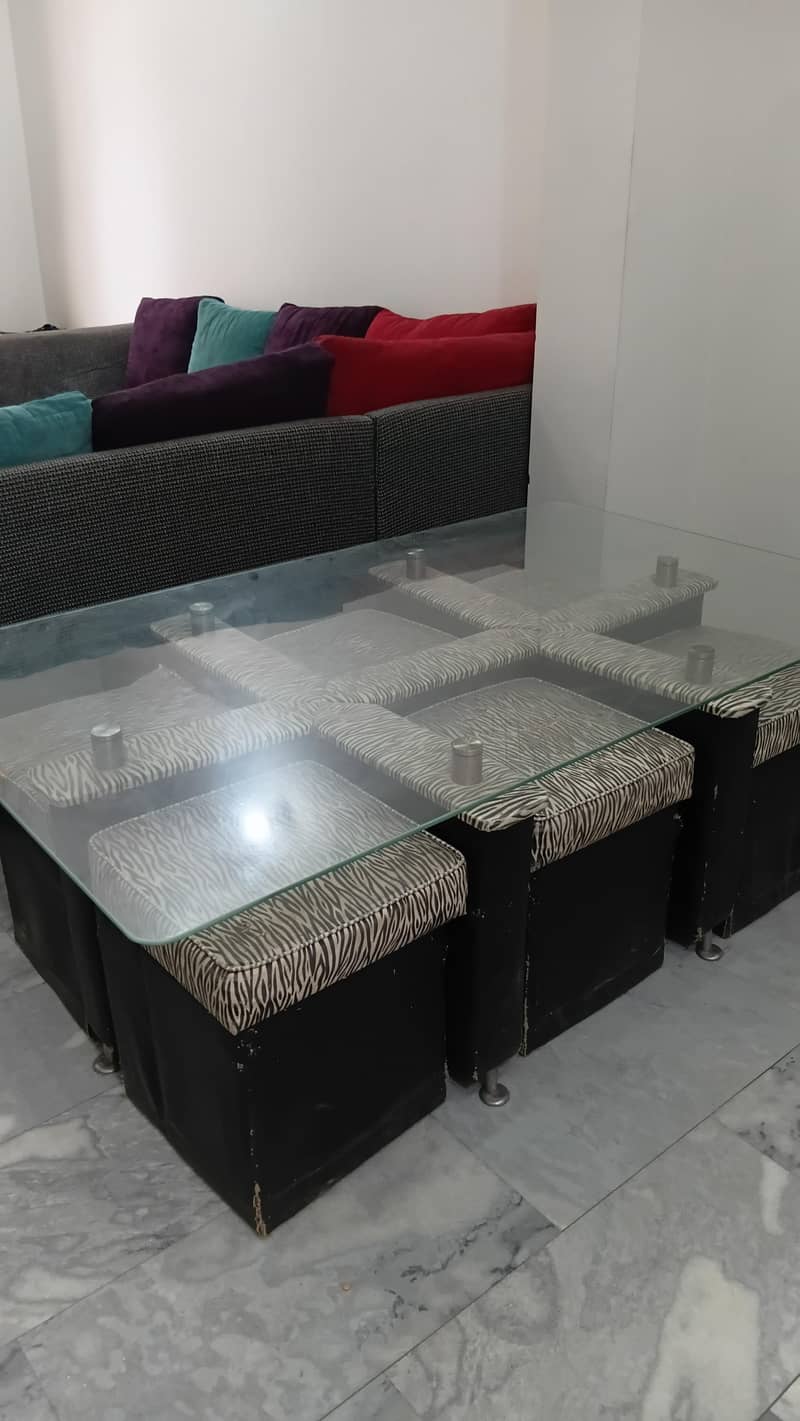 dinning table with 6 stools 0