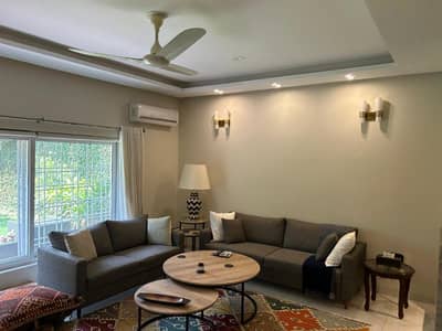 FOR RENT Modern Furnished 2-Beds Ground Portion with Beautiful Lawn F_8/2