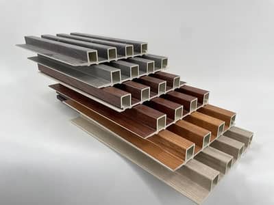 Wpc fluted panel-wooden flooring-Grass-Blinds-Fancy ceiling-Pvc panel