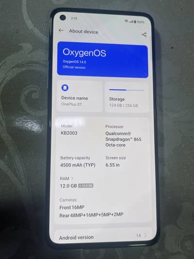One plus 8t Condition 10/09