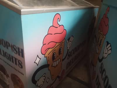 ice cream display deep frizer