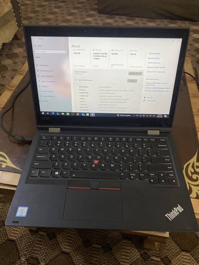 Lenovo think pad laptop with touch screen and pen