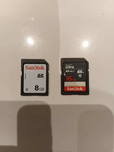 SanDisk 16GB & 8GB Memory card