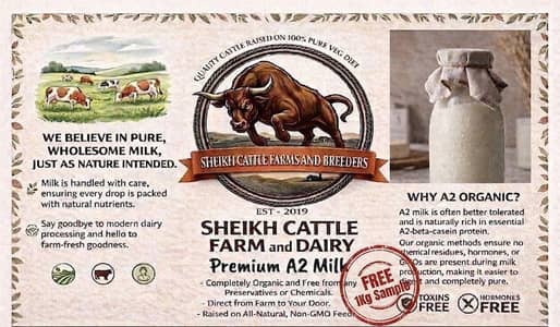 100% Pure Fresh Cow Milk