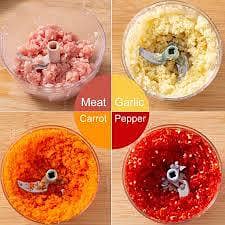 Mini Manual Handy Vegetable Chopper (Hand Pull String) 2