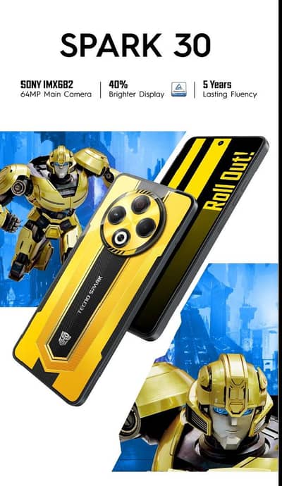 Tecno Spark 30 bubblebee
