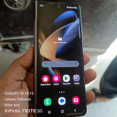 Samsung Mobile Z Fold 4 12 plus 8 gb ram 256 gb memory exchange