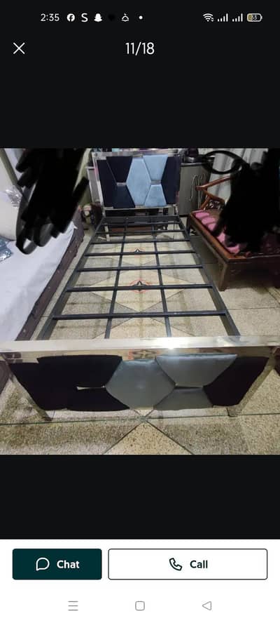 Steel bed for sale single bed for sale.