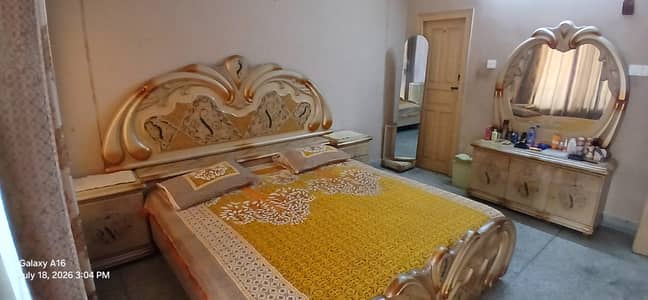Bed Set King size with Dressing Table and Standing Mirror