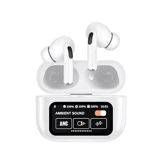 A9 Pro Wireless Earbuds- Touch Screen/Interactive Display 1