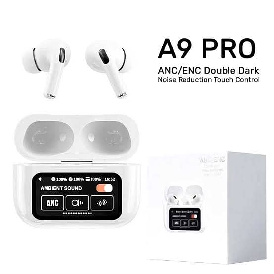 A9 Pro Wireless Earbuds- Touch Screen/Interactive Display 2