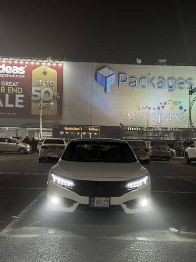 Civic x front & back lights with grill