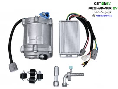 EV Electric AC Scroll Compressor 72V / 96V DC 24CC displacement