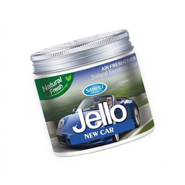Jello Car Air Freshener Gel Black Ice 220g – Long-Lasting Car & Home Odor Eliminator