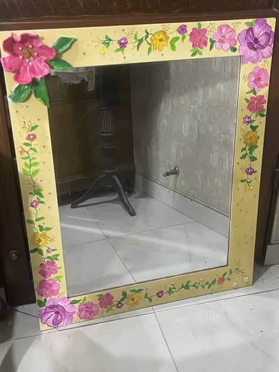 Hand painted mirror frame