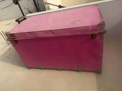 Large steel trunk