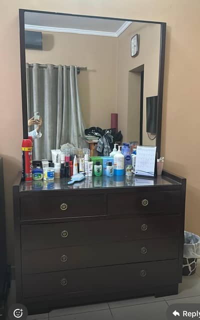 Wooden Dressing Table with Mirror | 5 Drawer | Excellent Condition