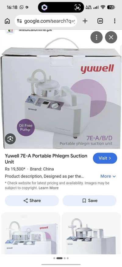 Yuwell Suction Machine for sale