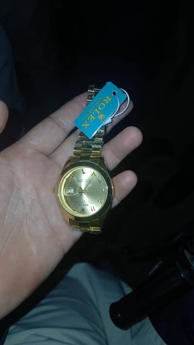 Rolex golden watch
