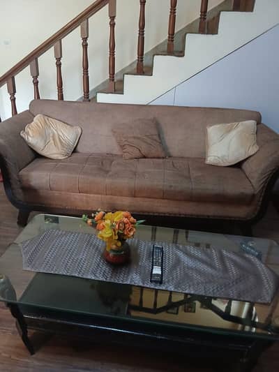 5 Seater Sofa Set with Center Table