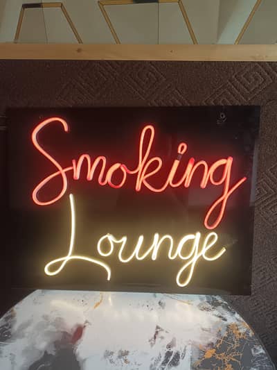 board of neon lights