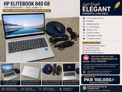 HP laptop Elite book 11 generation Intel core i5