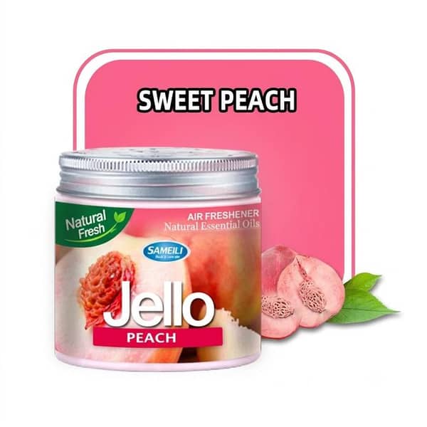Jello Peach Natural Fresh Car Air Freshener Gel – Premium Long Lasting Auto Fragrance