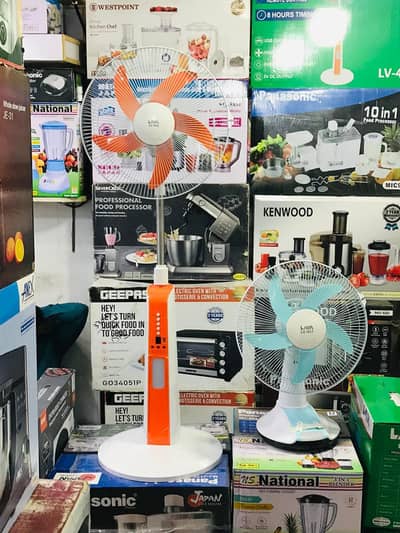 Brand new rechargable fans big sizes long backup