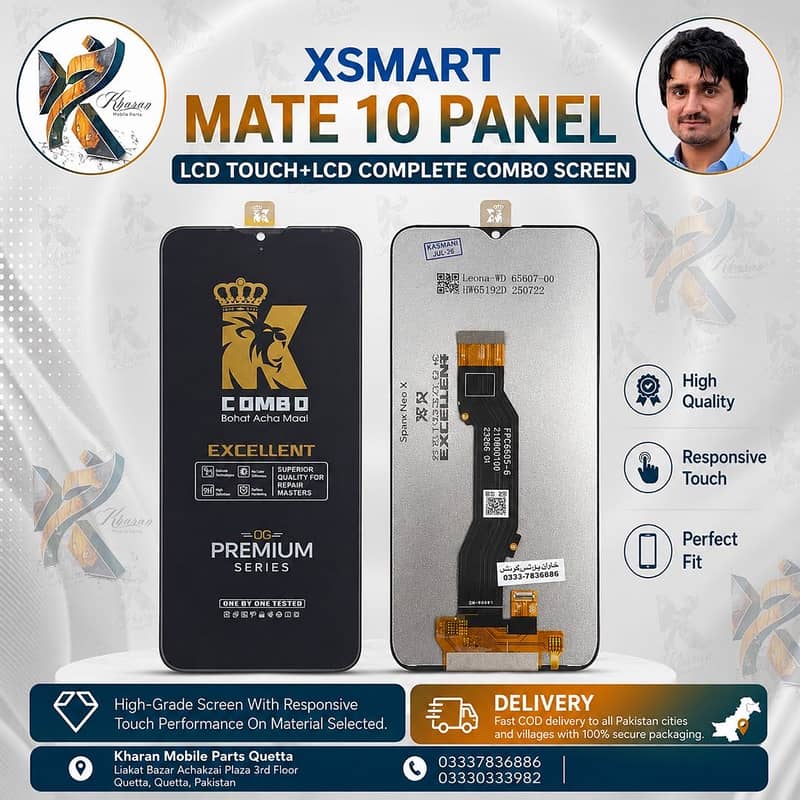 Xsmart Mate 10 Panel Lcd Touch+Screen Complete Combo 0