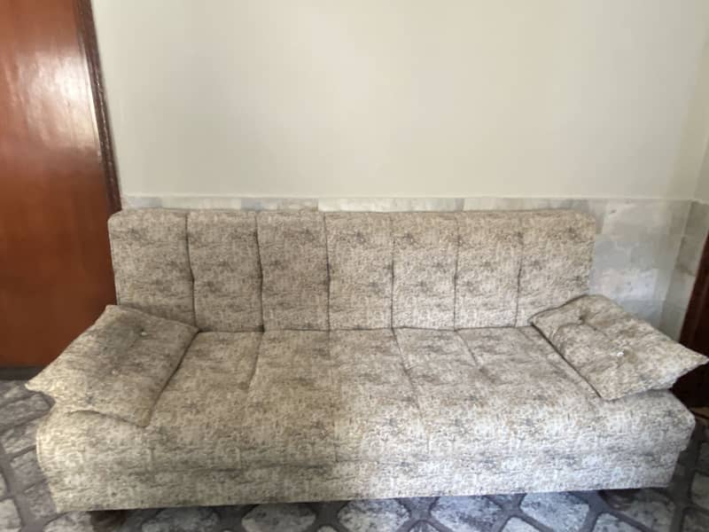 Sofa bed beige 0