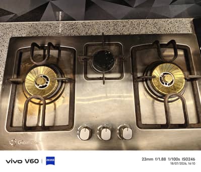Glam Gas Hob 3 burner