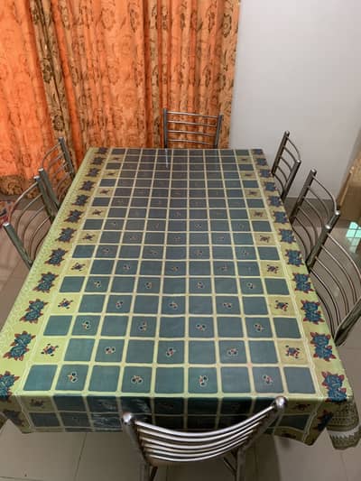 Dining table Glass complete set with chairs