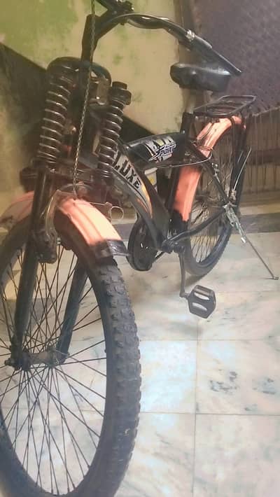 THE BICYCLE IS ONE HANDED CAREFULLY USED AND IN GOOD CONDITION