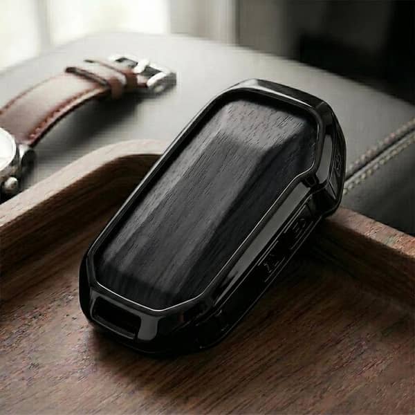 KIA Stonic EX Plus 2026 Model Elite Series Metallic Car Key Case Luxury Zinc Alloy Protection Case(Black)