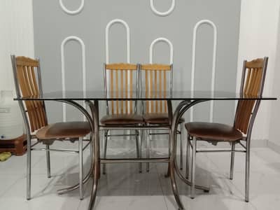 Dinning Table with 6 Chairs (Used)