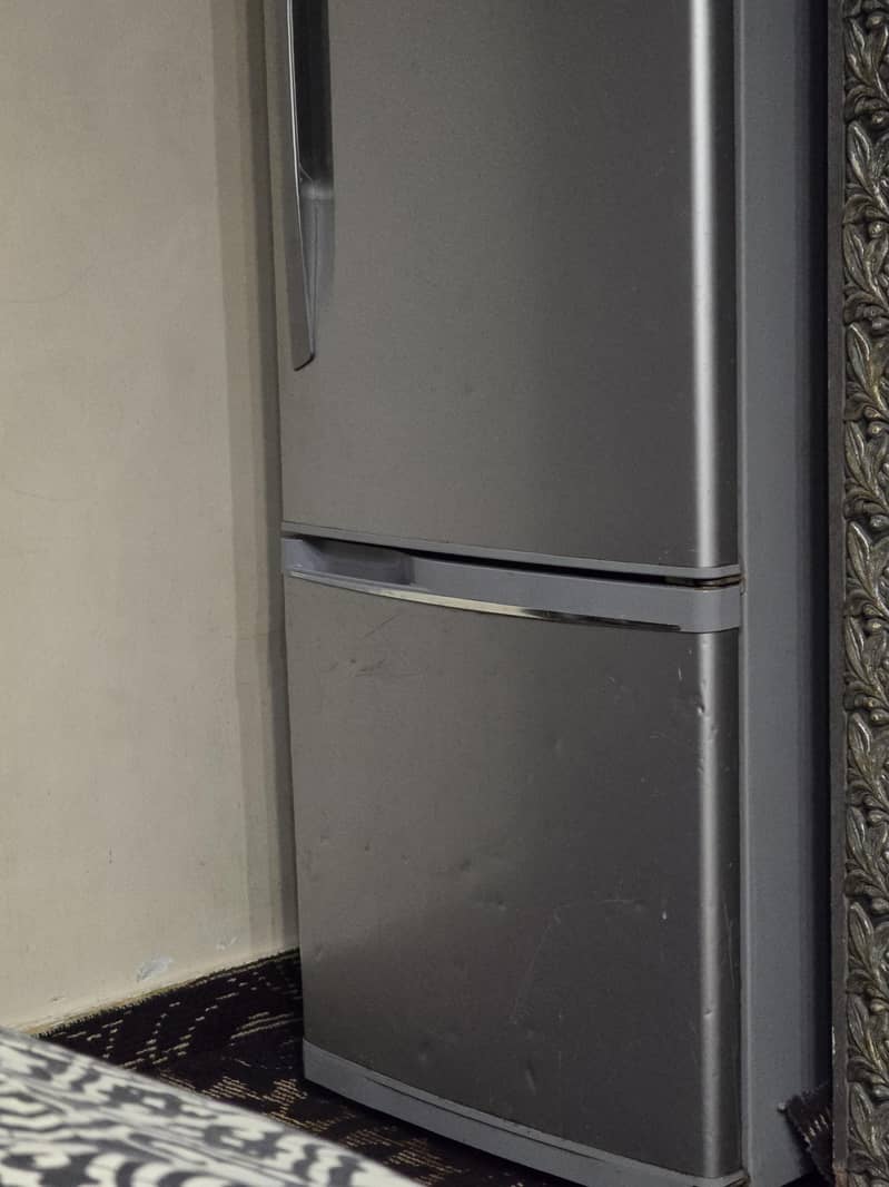 silver refrigerator 1