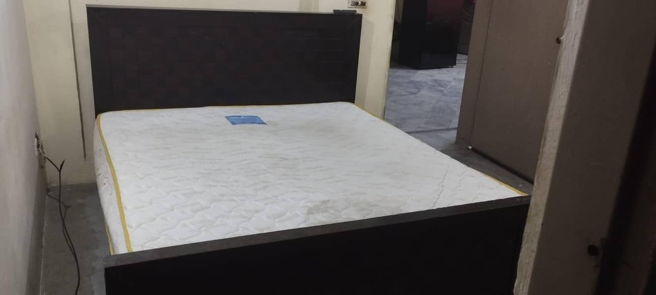 Brown double bed 3