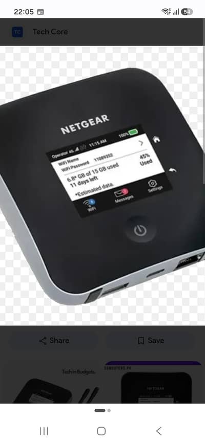 netgear nighthawk. mr2100 router
