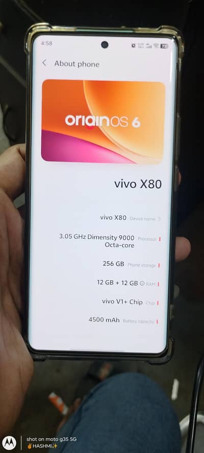 Vivo X80 12(256) OFFICIAL PTA APPROVED
